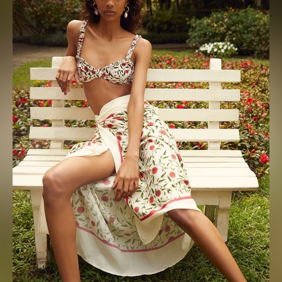 NWT Agua Bendita Hedera Print Bikini Top and Bottom - Picture 5 of 5